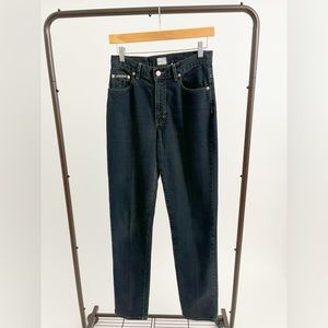 Vintage Calvin Klein Washed Black High Waist Slim Jeans